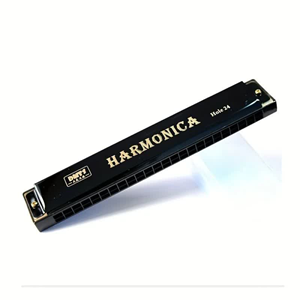 ساز دهنی مدل هارمونیکا 24 سوراخ مشکی Harmonica 24-hole -اسباب بازی